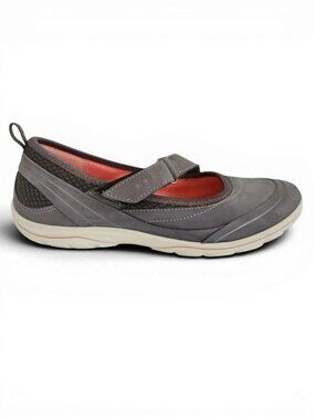 ECCO Mary Jane Sport Flats - gray/pink - (36 EU = US 5-5.5) - Perfect condition